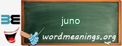 WordMeaning blackboard for juno